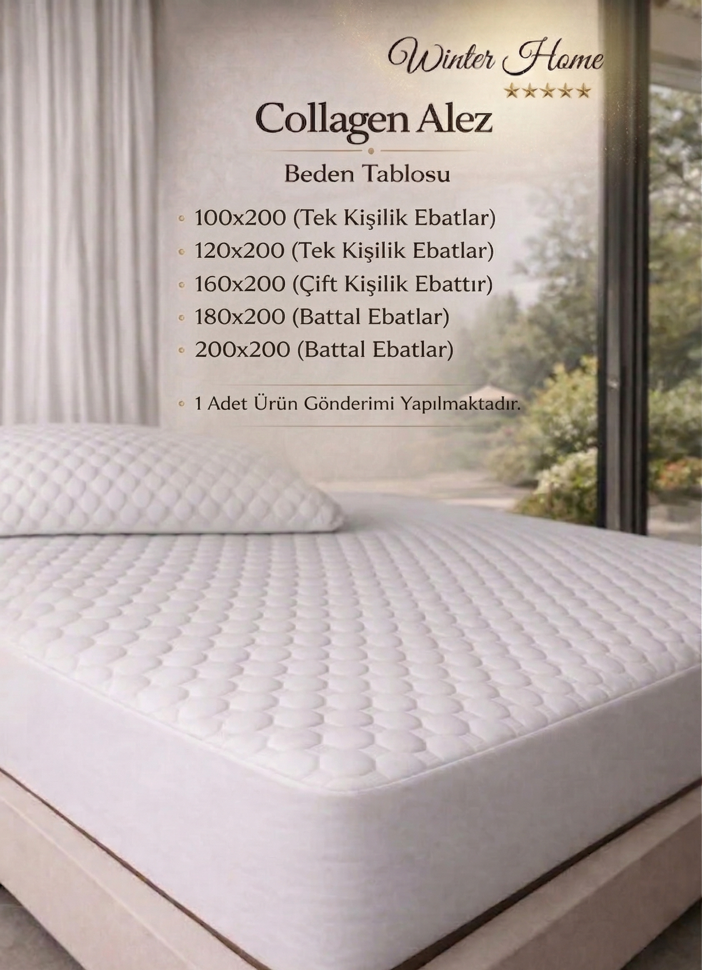 Collagen Desert Touch Sıvı Su Geçirmez Fitted Alez